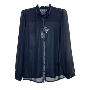 KK Kollection sheer blouse top